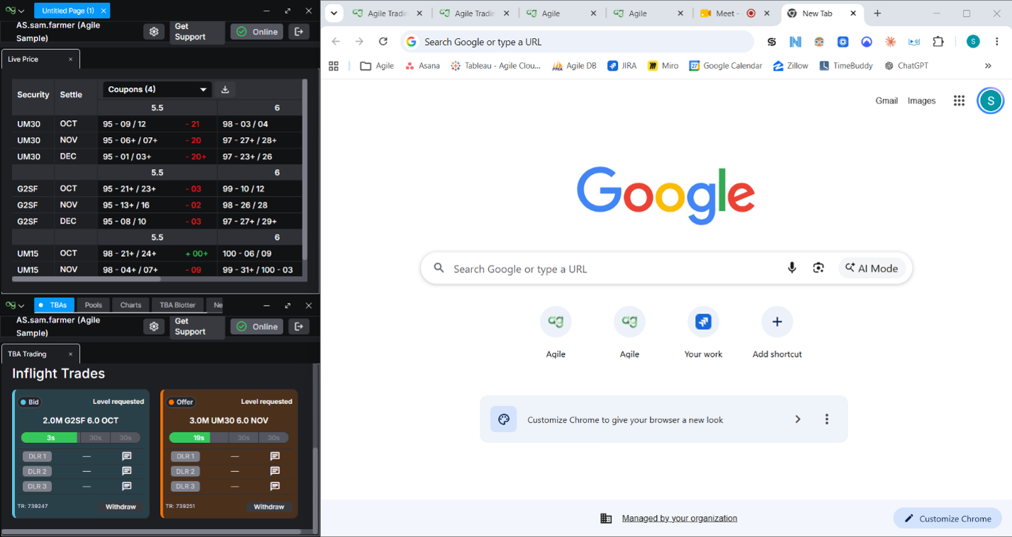 The Agile modular workspace with draggable widgets